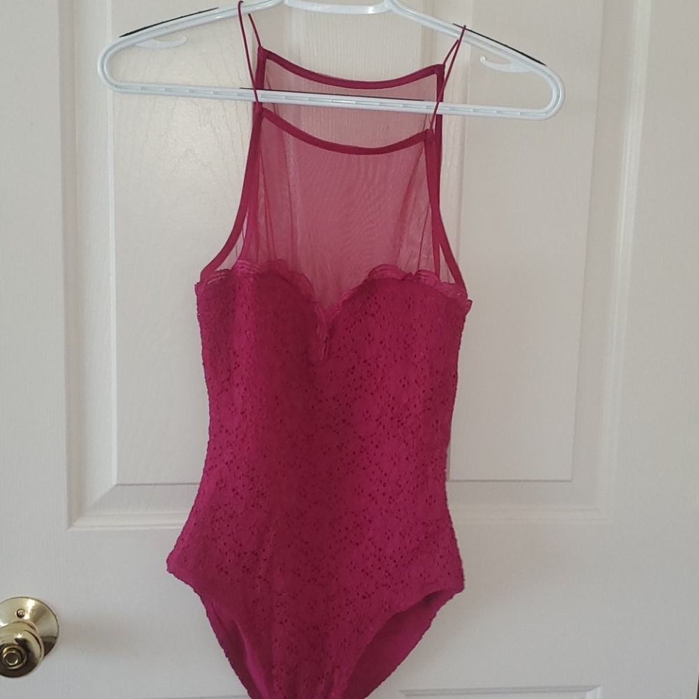 Forever 21 Magenta bodysuit